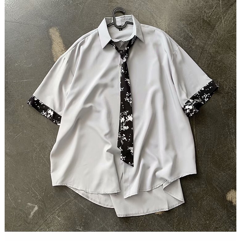 Sleeveless shirt with pattern tie for men | BigBuy360 - bigbuy360.vn
