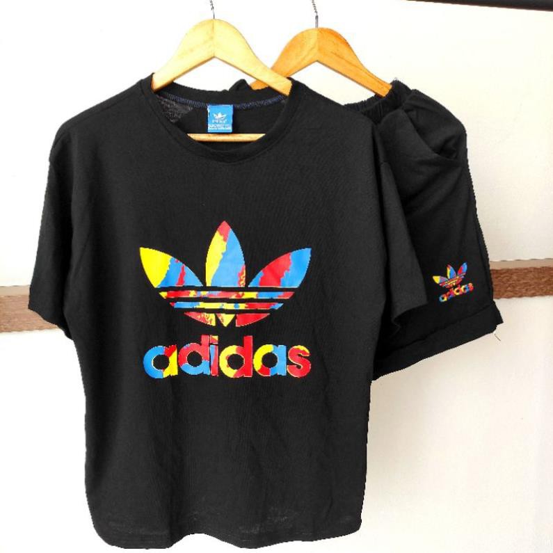 Đồ Bộ Thun Adidas - Set Đồ Thun Đôi Nam Nữ - Bộ Thun Nữ - Bộ quần áo adiddas ་