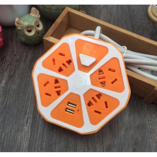 Ổ cắm điện hình trái cam có cổng USB