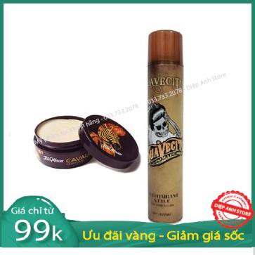 COMBO SÁP VUỐT TÓC NAM BLUMAAN CAVALIER HEAVY CLAY + GÔM XỊT TÓC SUAVECITO TẠO NẾP TÓC NAM NỮ DIA5468