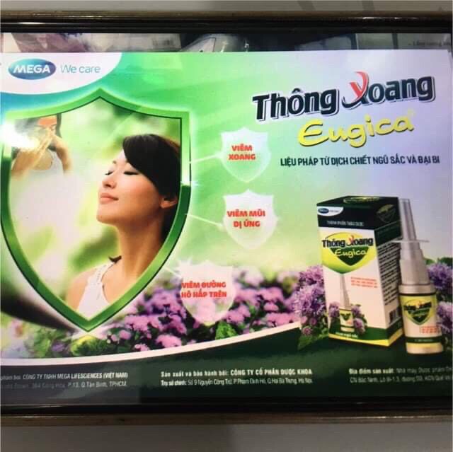 ✅[Chính Hãng] Thông xoan xịt Eugica- giảm nghẹt mũi- viêm xoang- viêm mũi dị ứng