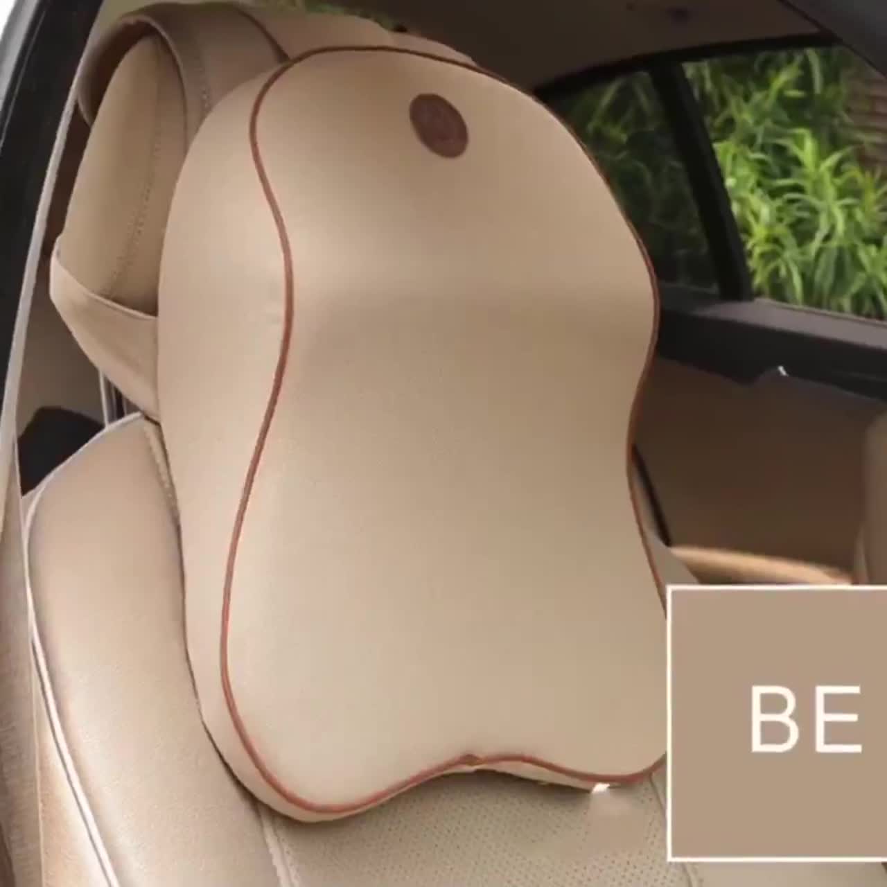 Gối tựa đầu, gối tựa cổ và tựa lưng cao su non dùng cho ô tô, ghế văn phòng cao cấp 5d loại dài xuống vai loại lớn | BigBuy360 - bigbuy360.vn