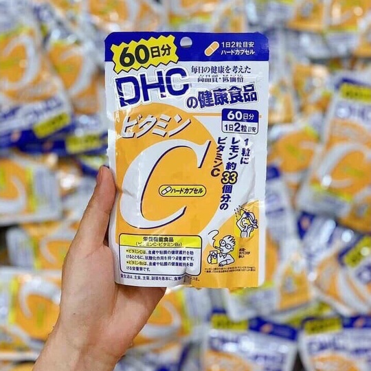 Viên Uống Vitamin C DHC Nhật Bản 120 Viên 60 ngày sáng da, mờ thâm, tăng sức đề kháng