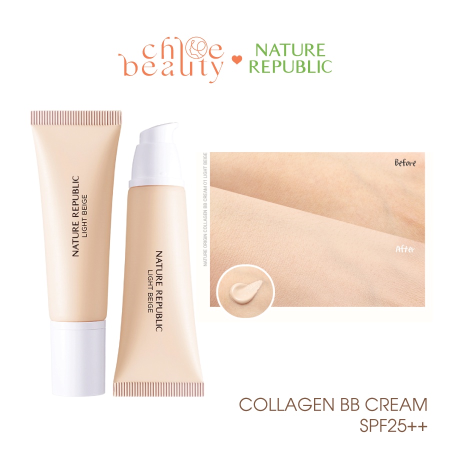 Kem BB trang điểm NATURE REPUBLIC Nature Origin Collagen BB Cream SPF25++ 45g