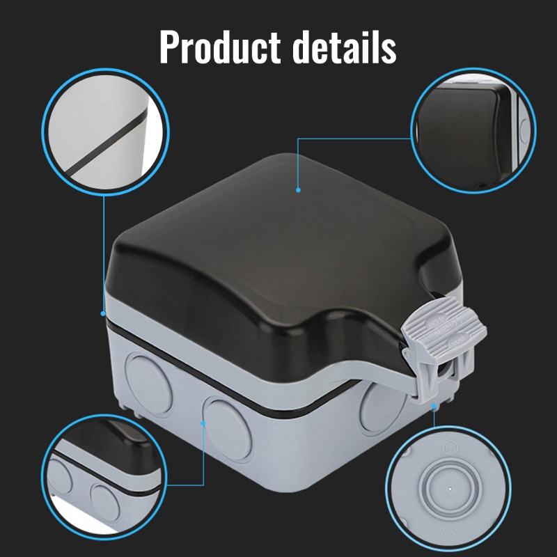 Ổ Cắm Điện Gắn Tường Chống Nước IP66 Tiện Dụng