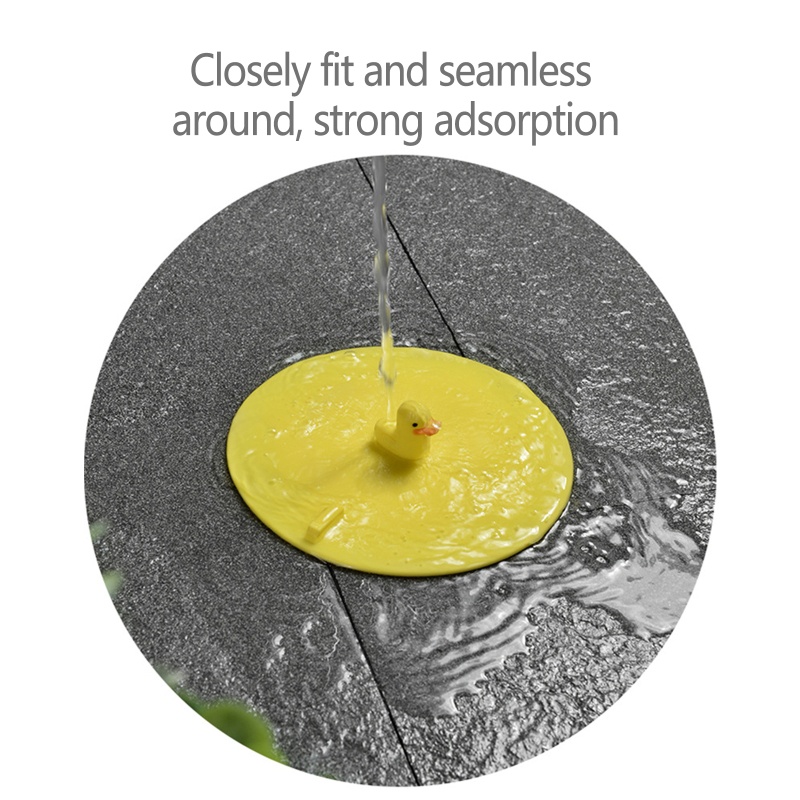 Nắp Đậy Cống Thoát Nước Bồn Rửa Chén Bằng Silicone Có Tay Cầm Thông Dụng Dễ Sử Dụng