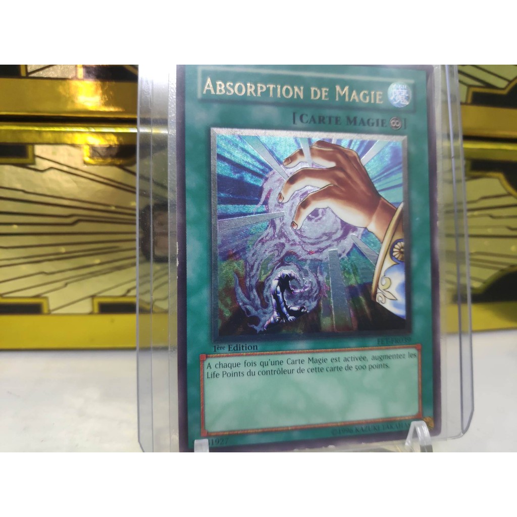 [ Dưa Hấu Yugioh ] Tiếng Pháp - Lá bài thẻ bài Spell Absorption - Ultimate Rare 1st Edition - Tặng bọc bài nhựa bảo quản