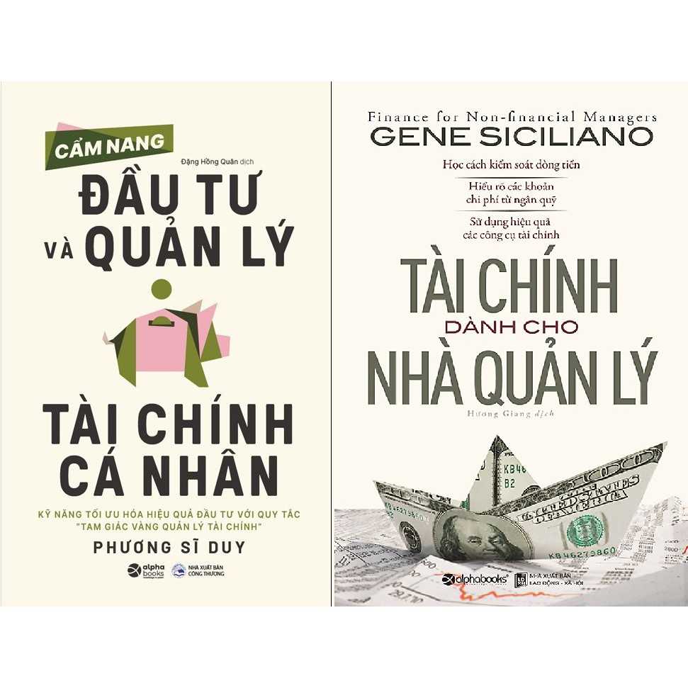 Combo Sách - Cẩm Nang Đầu Tư Và Quản Lý Tài Chính Cá Nhân + Tài Chính Dành Cho Nhà Quản Lý - nguyetlinhbook