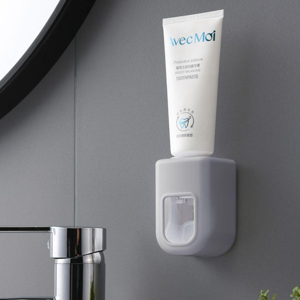 Dụng Cụ Ép Kem Đánh Răng Tự Dính Gắn Tường Đơn Giản Cho Phòng Tắm
