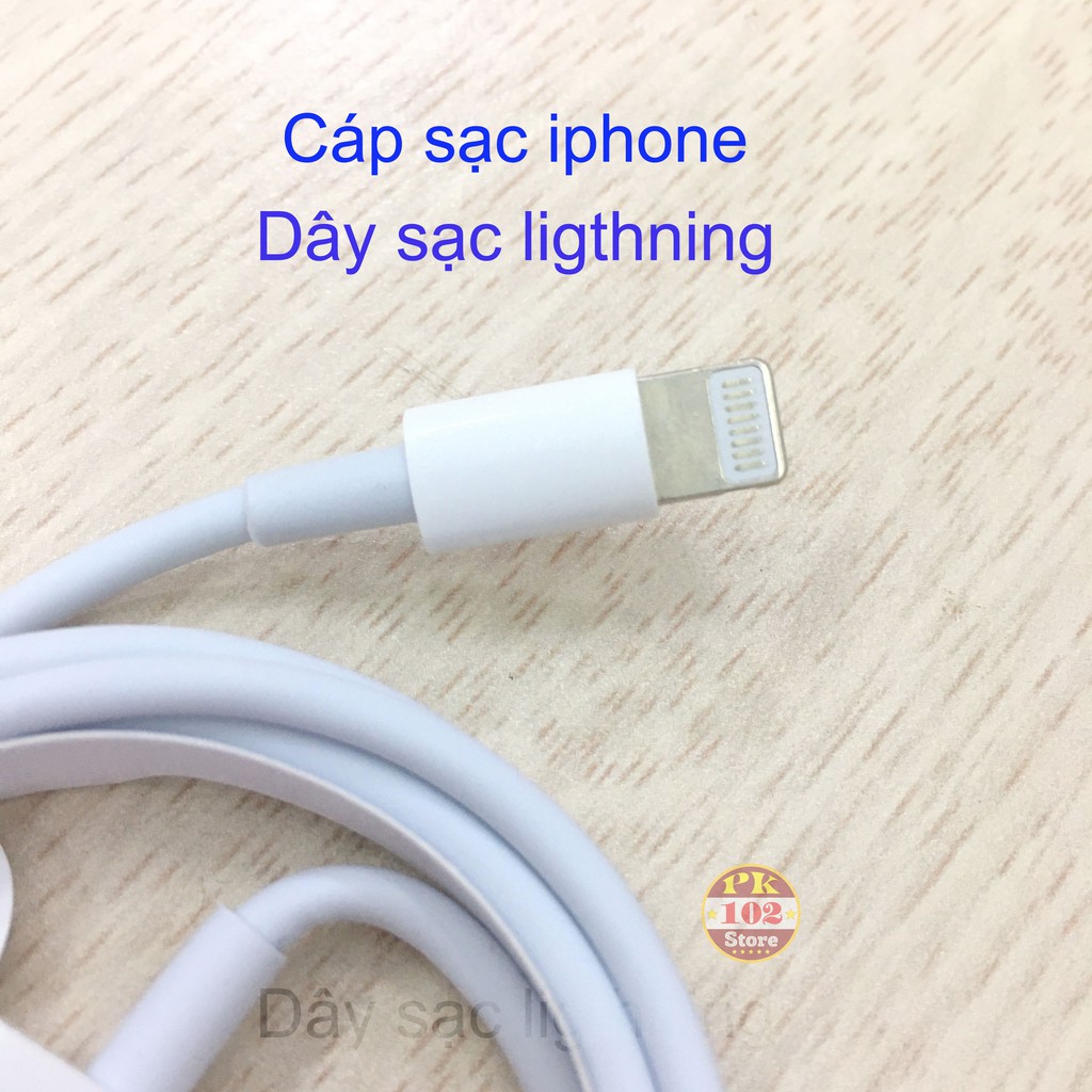 Dây Cáp Sạc Iphone Lightning CHÍNH HÃNG Foxcom Dùng Cho Các Dòng iphone.Bảo hành 1 tháng LIGHTNING dài 1M (Pk 102 store)