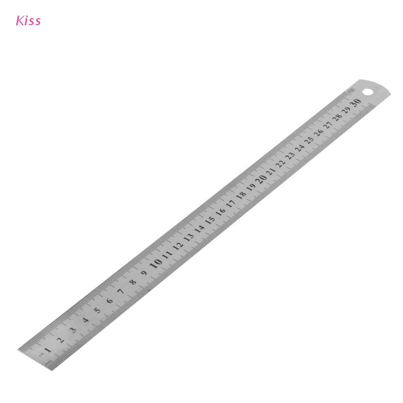 Thước Đo Hai Mặt Bằng Thép Không Gỉ 30CM 12"
