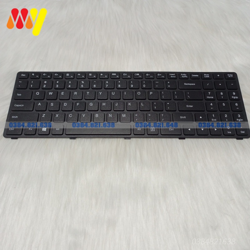 Bàn Phím Laptop Lenovo Ideapad 100, 100-15, 100-15IBD  300-15ISK  300-15IBD  300-17ISK (Cáp giữa - Không nút nguồn)
