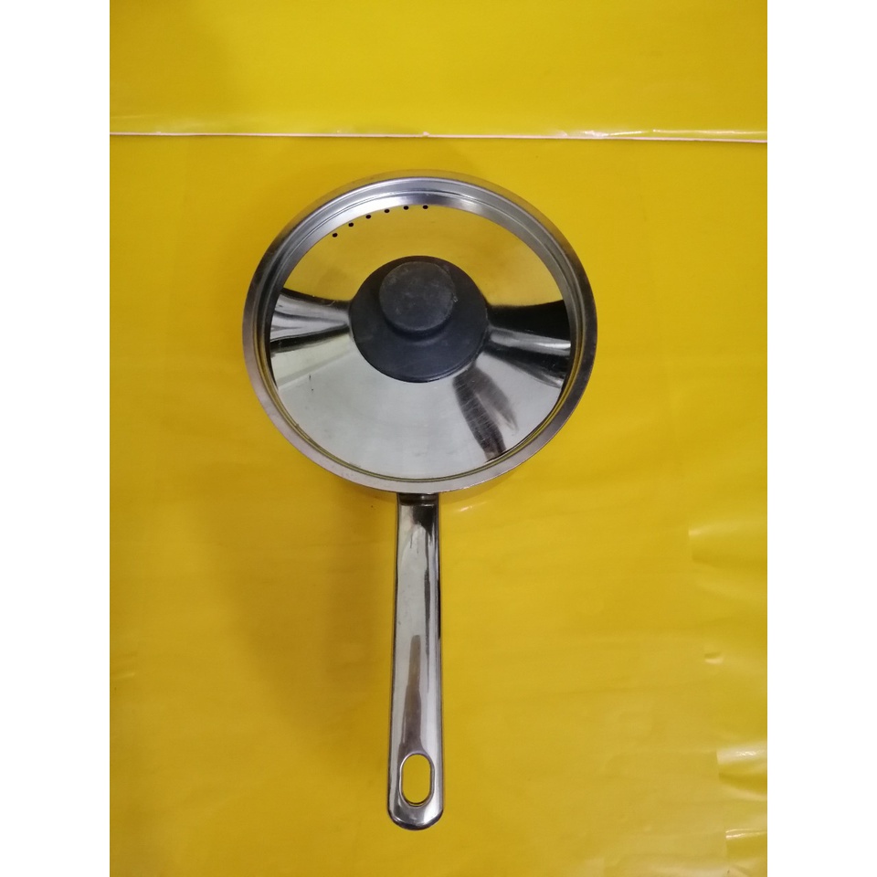 Quánh inox nội địa Nhật, size 19cm, cao 9cm (218), dùng được bếp từ