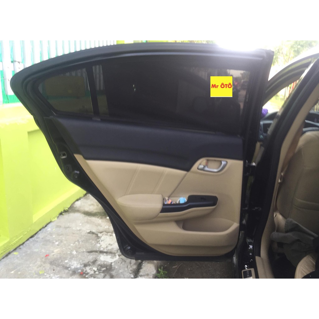 Rèm Che Nắng chống UV Xe Honda Civc 2013-2017 Hàng Loại 1 MR.ÔTÔ -Bảo Hành 2 Năm