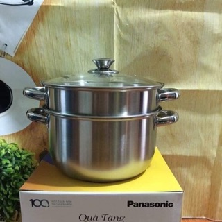 Nồi xửng hấp 2 tầng panasonic 24cm