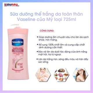 SỮA DƯỠNG THỂ TOÀN THÂN VASELINE 725ML
