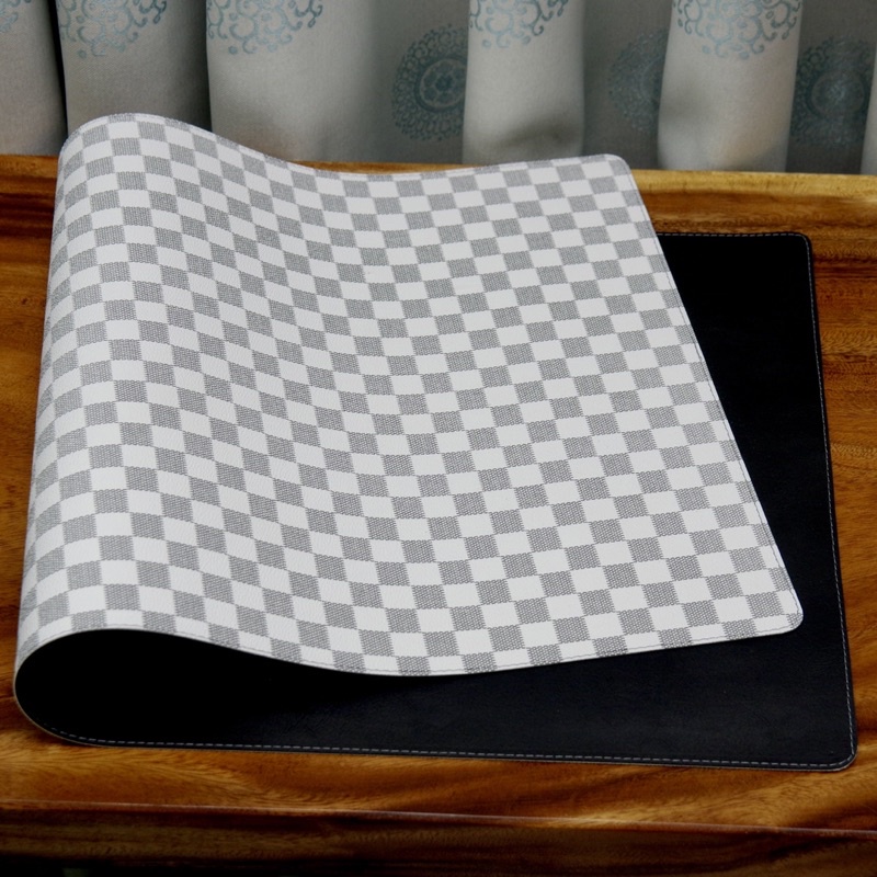 Thảm da trải bàn làm việc 2 mặt cao cấp - DeskPad - Lót Chuột văn phòng di chuột nhạy nhiều kích thước