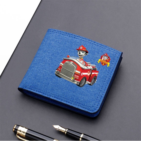 Paw patrol Ví Đựng Tiền Xu / Thẻ Ngân Hàng Bằng Vải Bạt In Hoạt Hình Có Khóa Kéo Cho Trẻ Em Và Người Lớn
