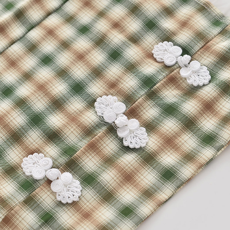 Đầm dự tiệc BEAR LEADER in họa tiết kẻ sọc ca rô in hình gấu dành cho bé gái 7-13 tuổi