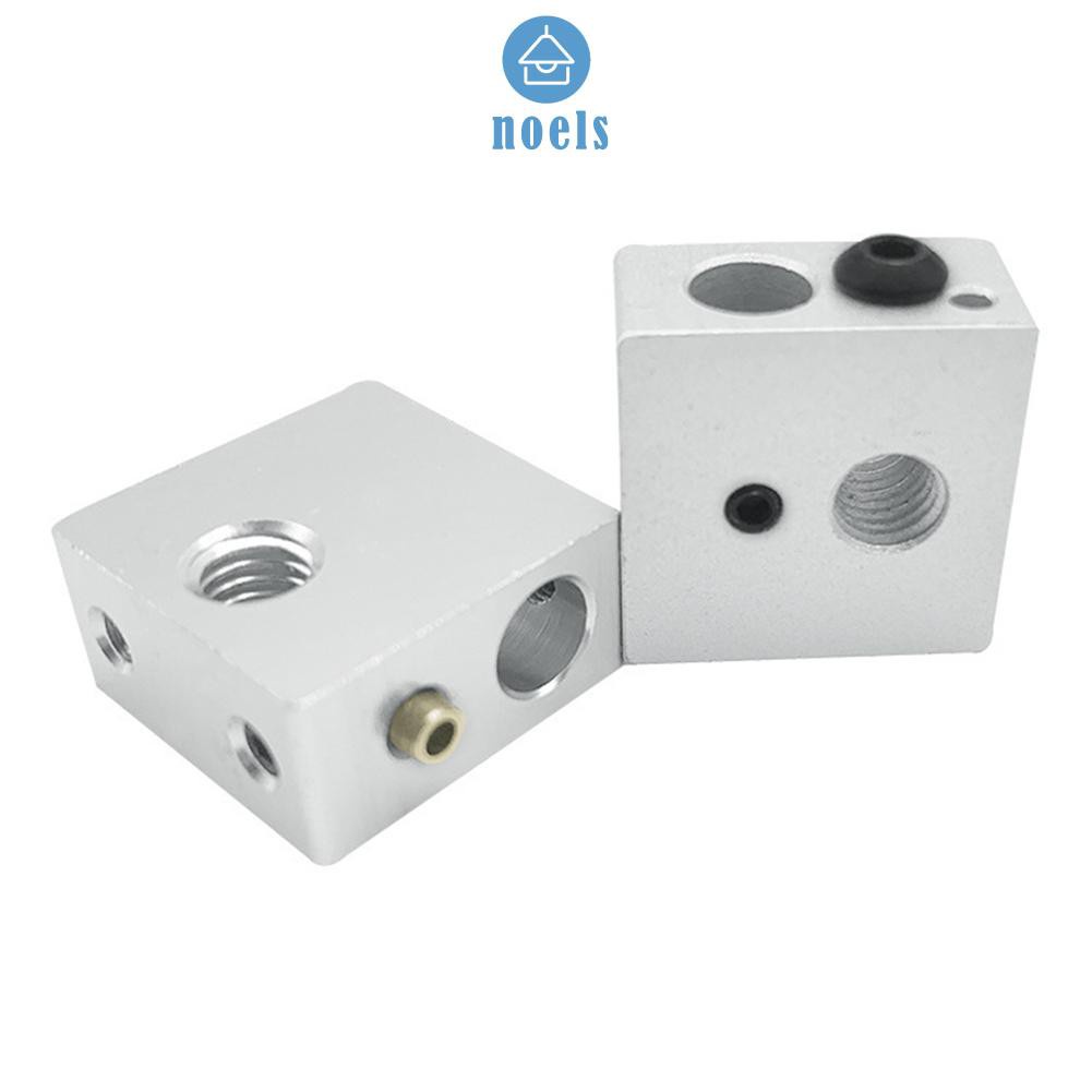 (Ready-Noel)2pcs MK7 MK8 Heated Block Heating Head 3D Printer Extruder Aluminum Blocks