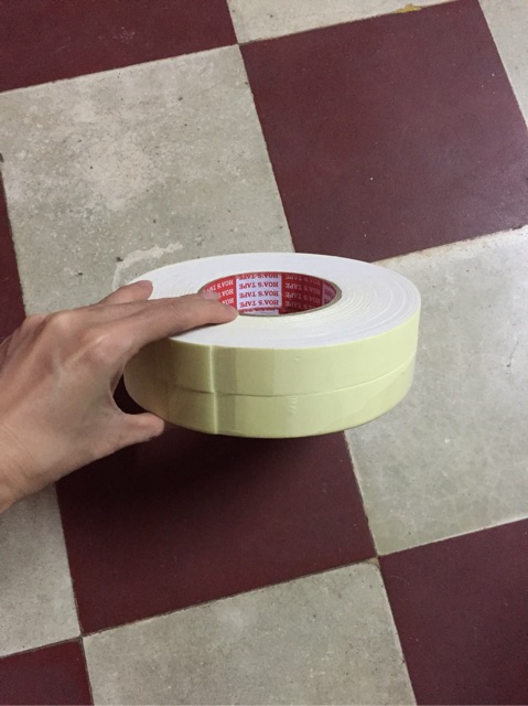 Băng keo xốp 2p4- bk 2m mỏng