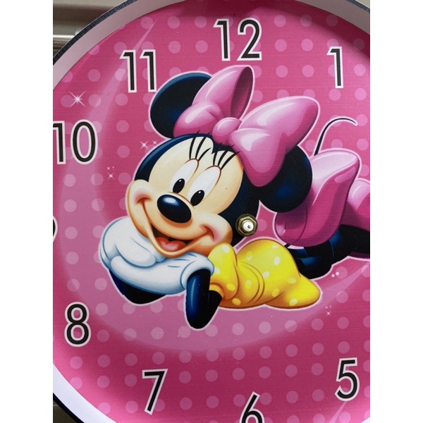 MICKEY HỒNG - Đồng hồ treo tường cho bé gái 30cm