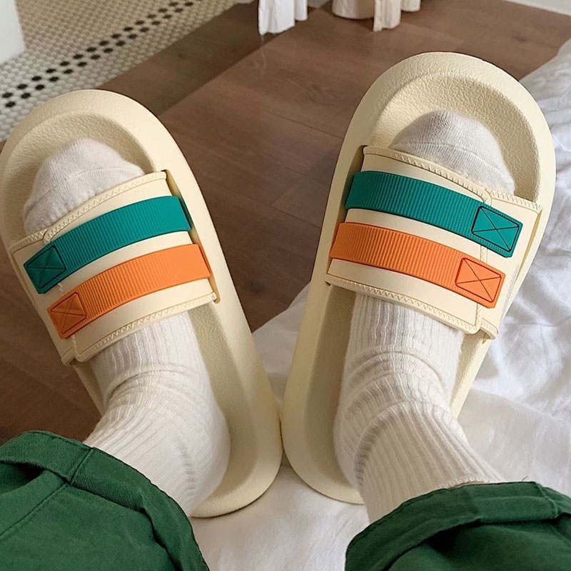 Dép Sandal eva Đế Dày Quai Mỏng Chống Trượt Thời Trang Đi Biển Mùa Hè Cho Cặp Đôi