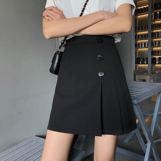 ORDER 7 NGÀY - chân váy chữ A đen