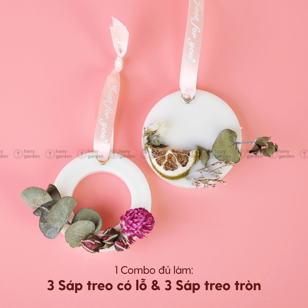 Set Tự Làm Sáp Thơm (Có Video) Tại Nhà Giúp Khử Mùi, Làm Thơm Phòng Hiệu Quả Với Tinh Dầu Thơm Phối Hương Heny Garden