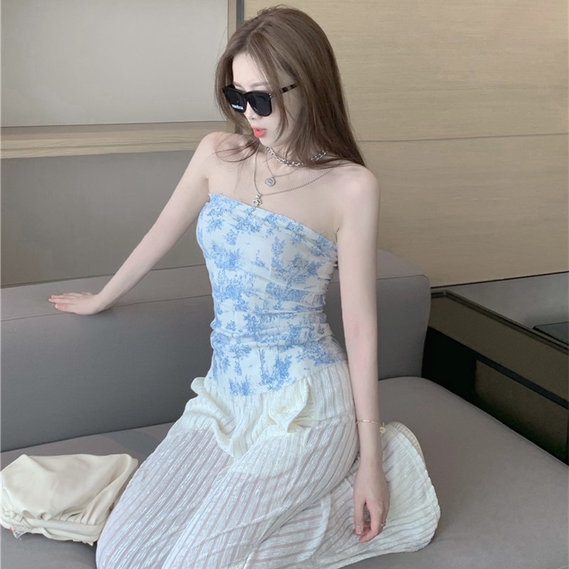 Áo Ống In Hoa Gợi Cảm Thời Trang Mùa Hè Dành Cho Nữ