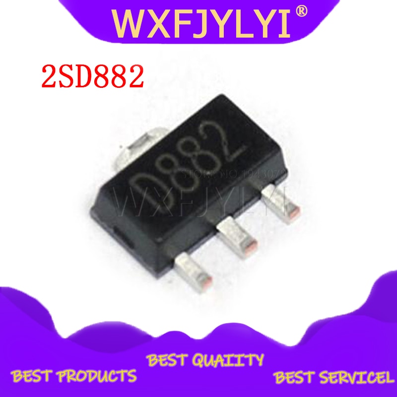 Bộ 20 Linh Kiện Điện Tử 2SD882 SOT89 D882 SOT SMD