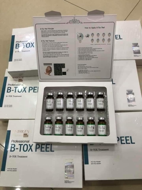 1 hộp btox peel 2 màu dùng trong spa thẫm mỹ viện