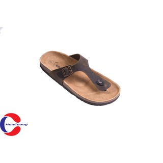 Dép kẹp ngón da bò đế trấu