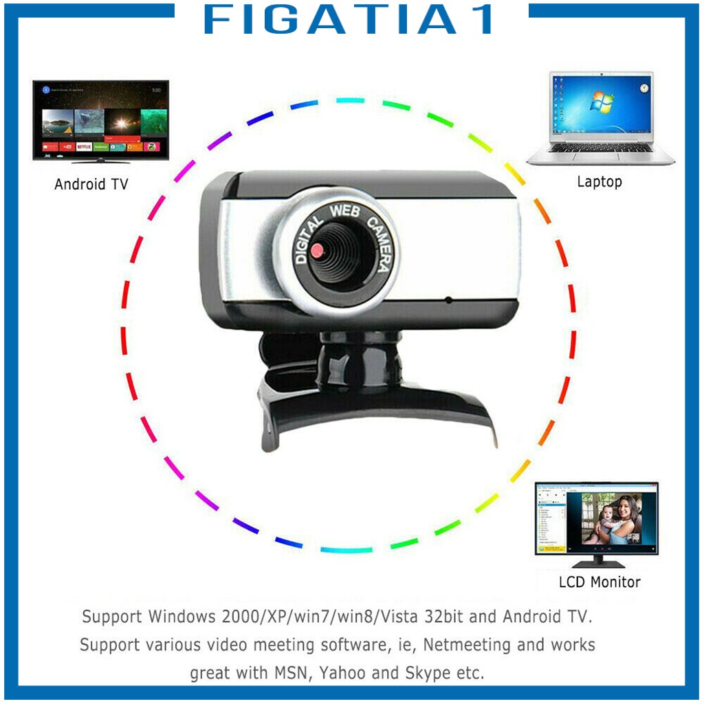 Webcam Usb 2.0 Cmos Xoay 360 Độ Figatia1 | BigBuy360 - bigbuy360.vn