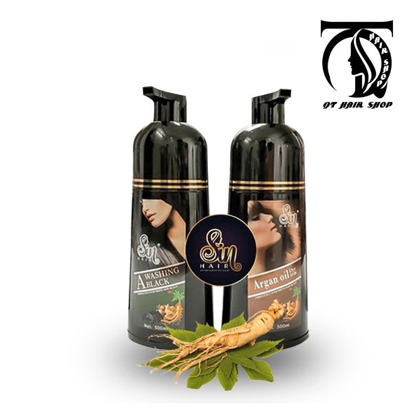 Dầu gội phủ bạc SIN HAIR màu đen (nâu) không hoá chất - 100% chính hãng Nhật Bản QT Hair Shop [CHÍNH HÃNG]