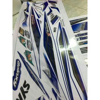 Tem rời Galaxy S trắng xanh (bộ)