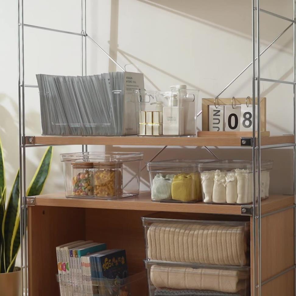 Khay Trong Suốt Enoda Home Có Tay Cầm Đựng Đồ Để Bàn Decor Q051