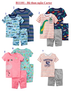 Đồ bộ ngắn Carter bé gái 9m đến 10t