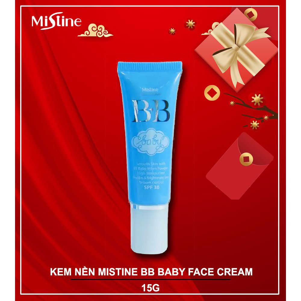 KEM NỀN MISTINE BB BABY FACE CREAM SPF 30