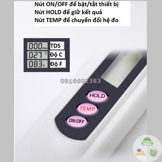 BÚT THỬ NƯỚC SẠCH TDS 3 - BÚT THỬ