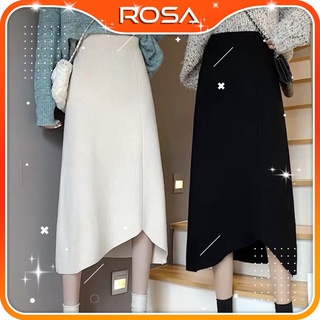 Chân váy a midi dáng dài phong cách Ulzzang lưng cao ROSA BOUTIQUE V212