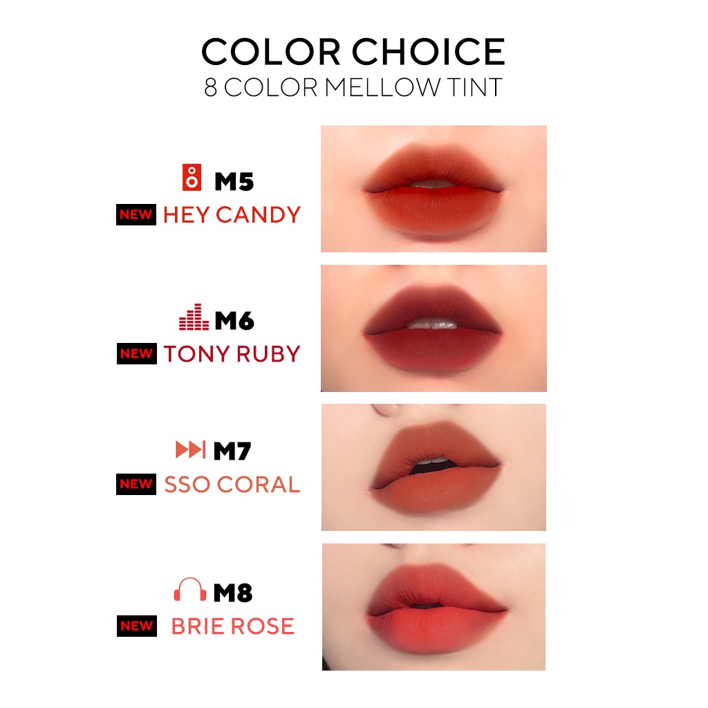 Son kem lì Merzy Mellow Tint  Bite The Beat/  Dreamy Late Night