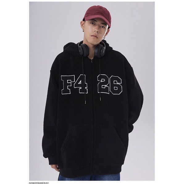 Áo khoác nỉ bông cotton unisex dưới 70kg - áo sweater hoodie nam nữ fomr rộng F4 26 | BigBuy360 - bigbuy360.vn