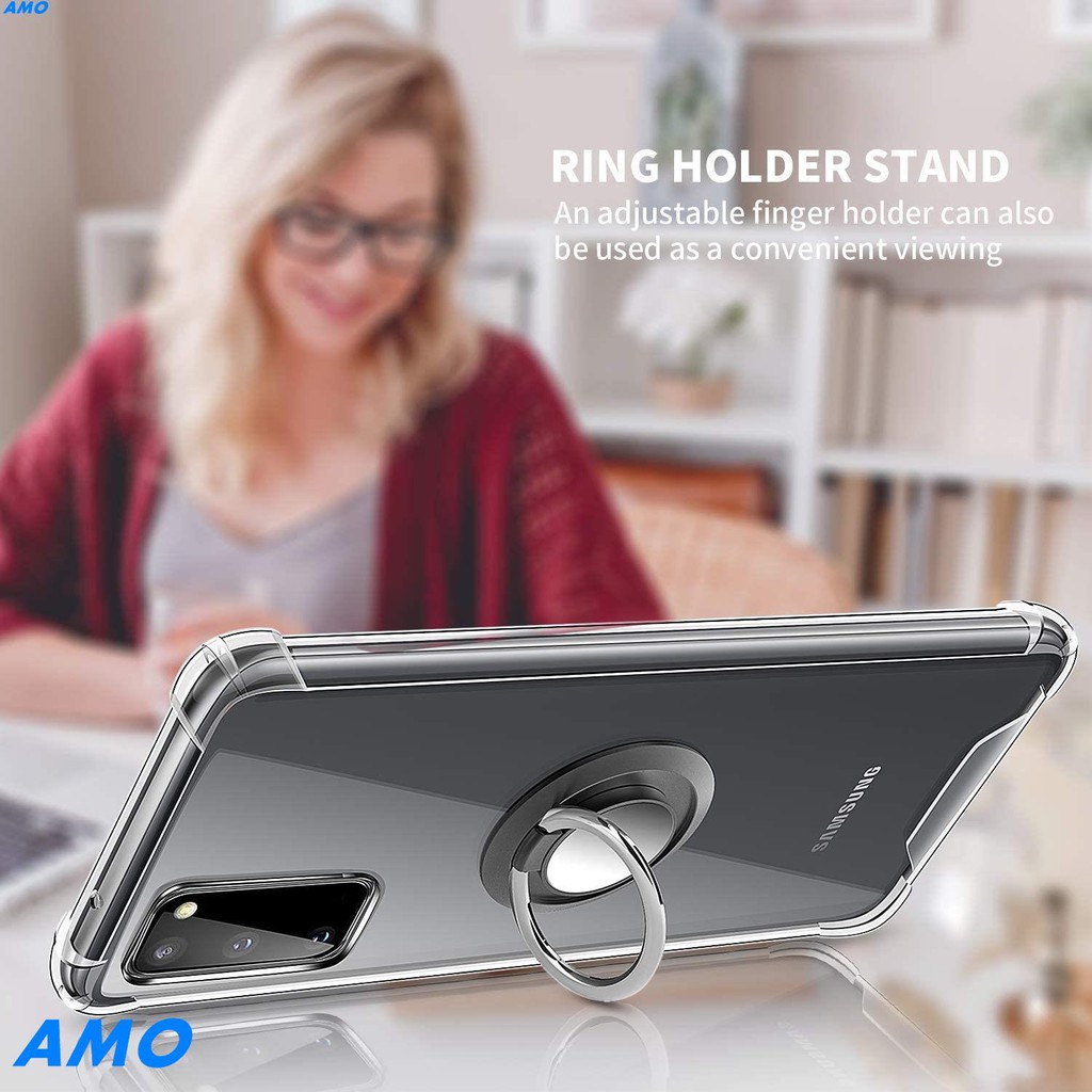 Ốp điện thoại mềm chống sốc có nhẫn đỡ cho Xiaomi Mi 11T Pro 11 Lite 5G