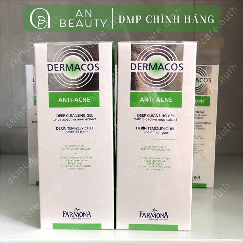 Sữa Rửa Mặt DERMACOS ANTI ACNE Sạch Sâu, Giảm Mụn 150ml