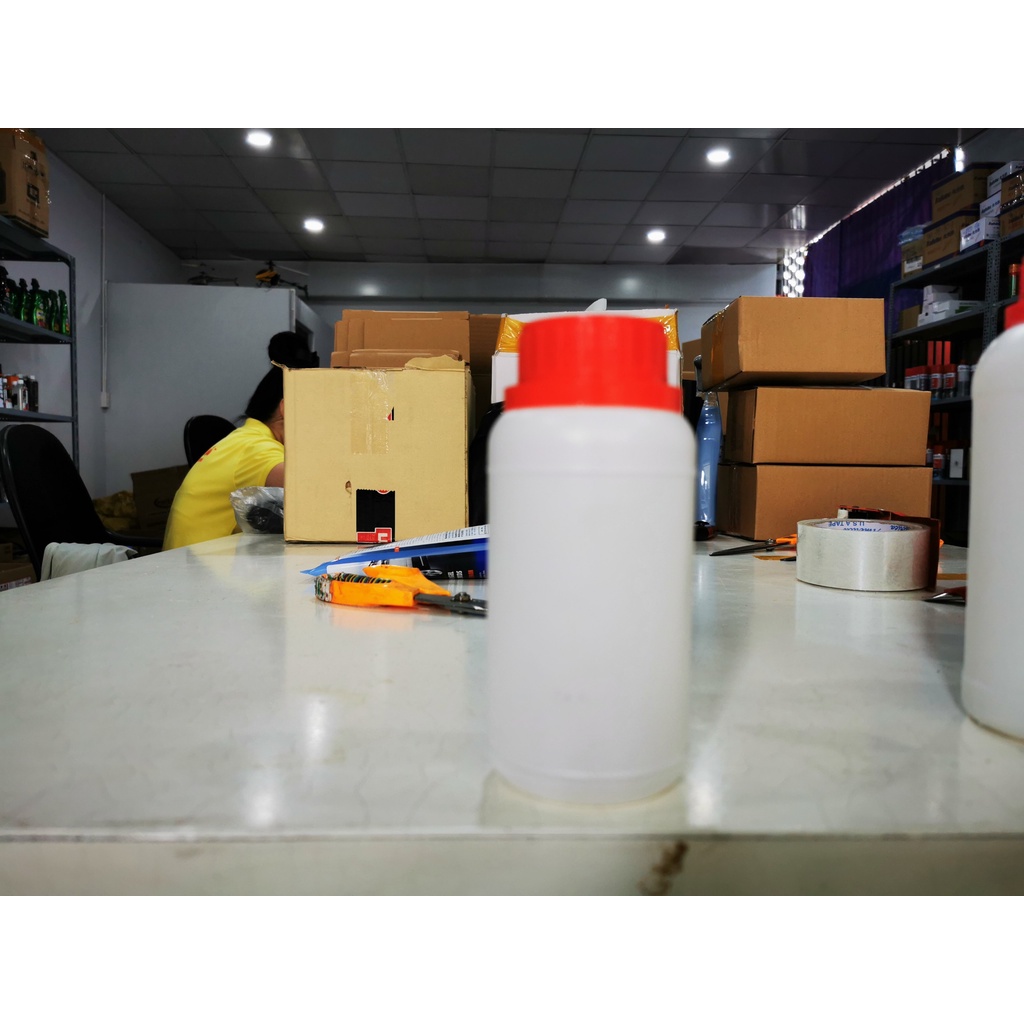 Bình Nhựa HDPE Trắng Nắp Vặn 250ml 500ml 1000ml Loại dày ,Bình Chứa Chất Lòng Hóa Chất