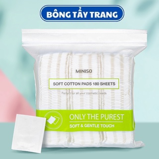 BÔNG TẨY TRANG MINISO NHẬT BẢN GÓI 180 MIẾNG