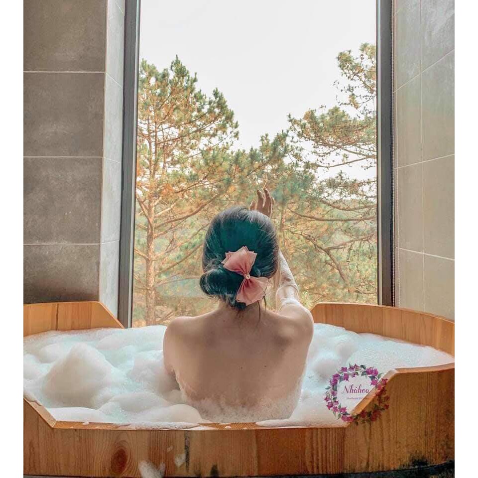 B315 - Kẹp tóc nơ voan xinh xắn