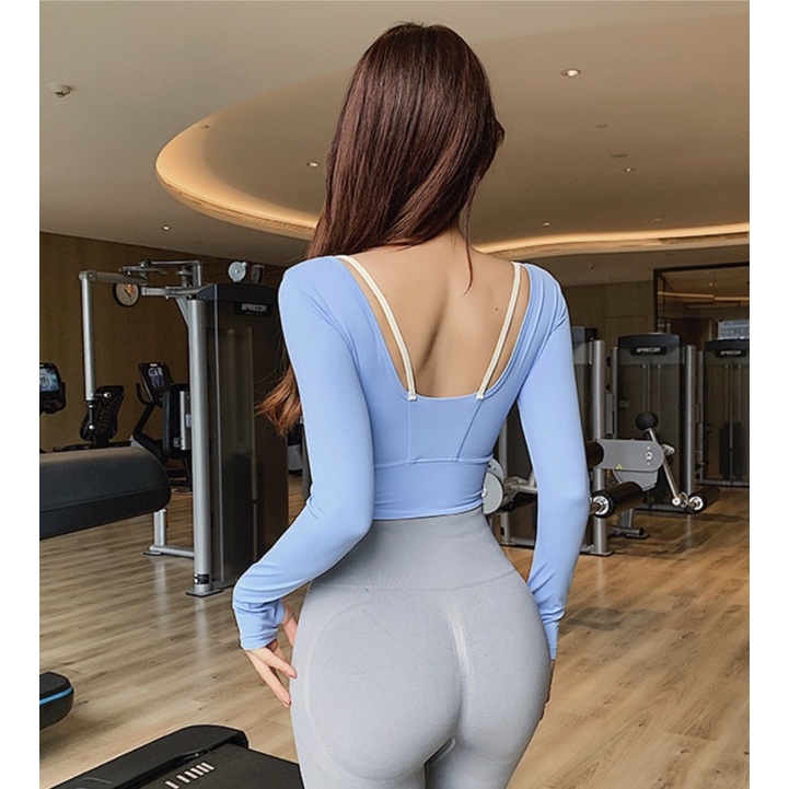 Áo DT crop cổ chữ U