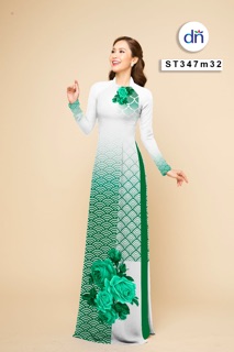 Vải áo dài hoa hồng